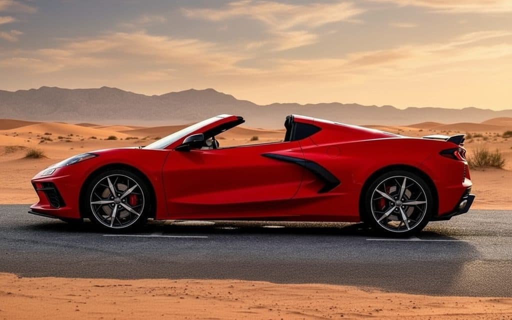 Chevrolet Corvette 2022 Red side profile