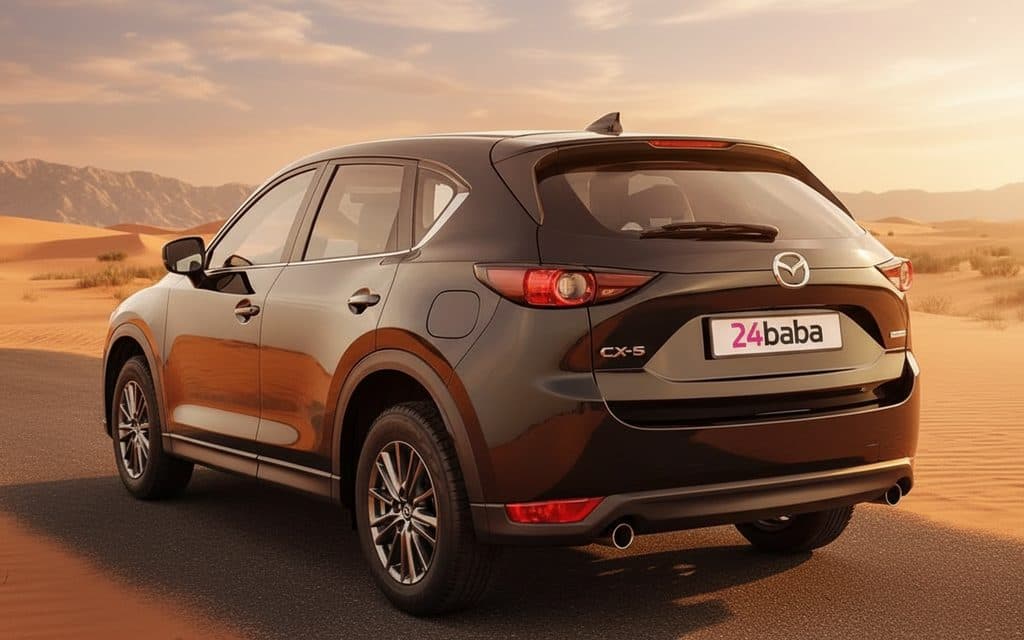 Mazda Cx 5 2021 Dark Gray rear view showing taillights