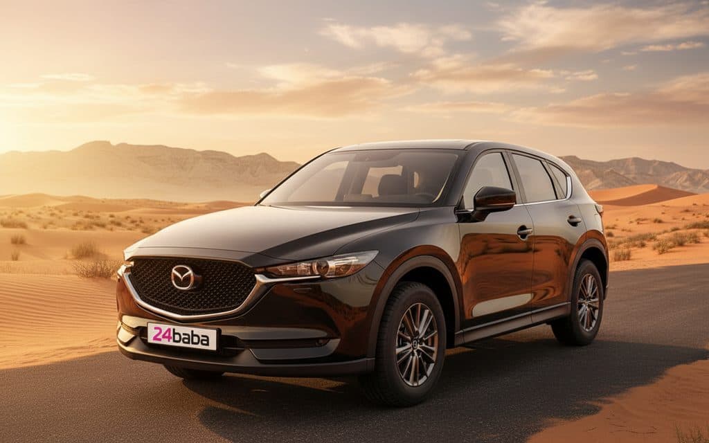 Mazda Cx 5 2021 Dark Gray front view with headlights