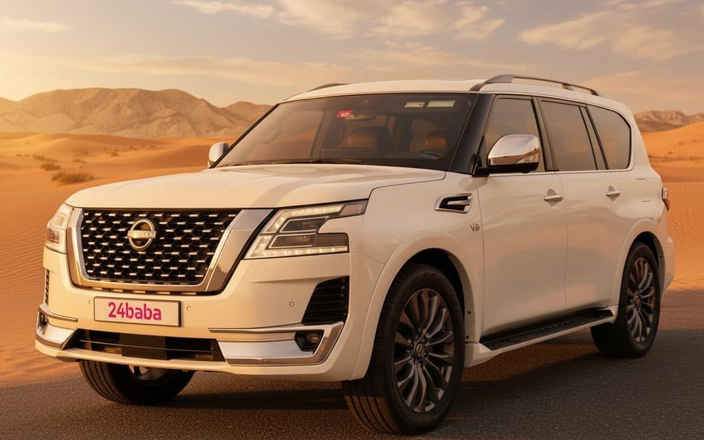 Rent Nissan Patrol 2021 White in Dubai
