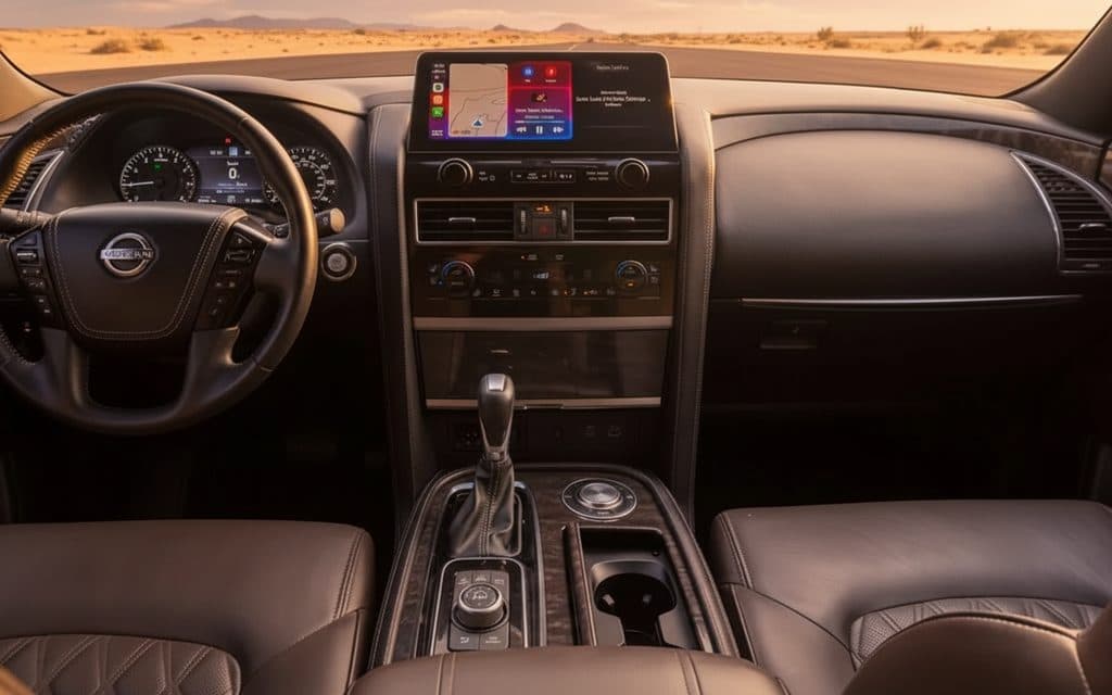 Nissan Patrol 2021 interior view showing trim