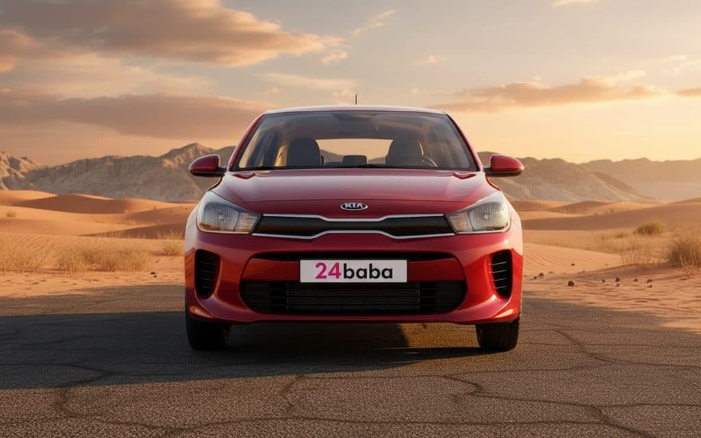 Kia Rio 2020 Red front view with headlights