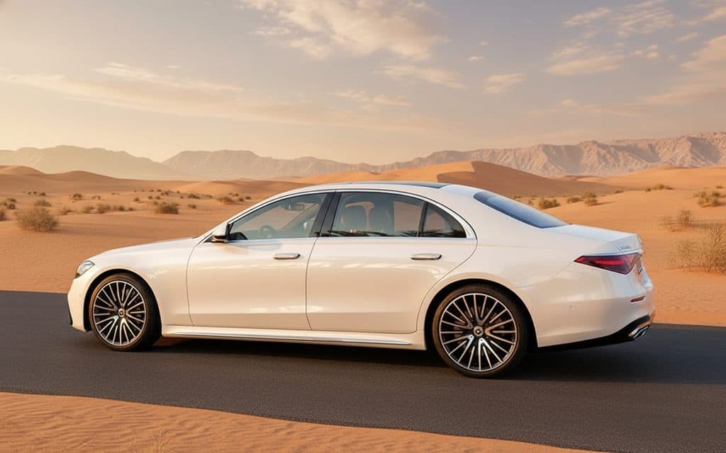 Mercedes S500 2021 White side profile