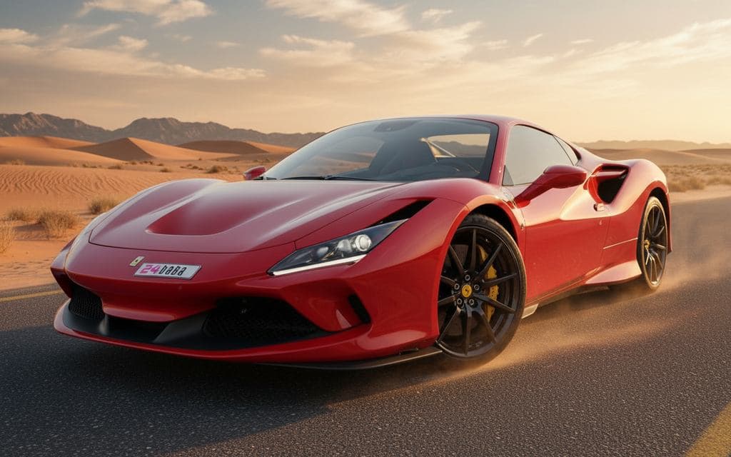 Ferrari F8 2023 Red cover image – rental in Dubai