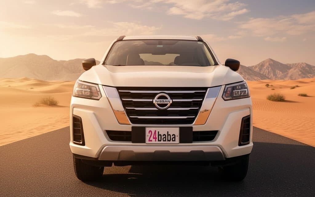 Nissan X Terra 2024 White front view with headlights