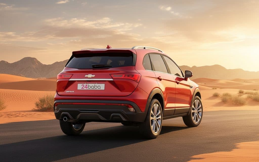 Chevrolet Captiva 2023 Red rear view showing taillights