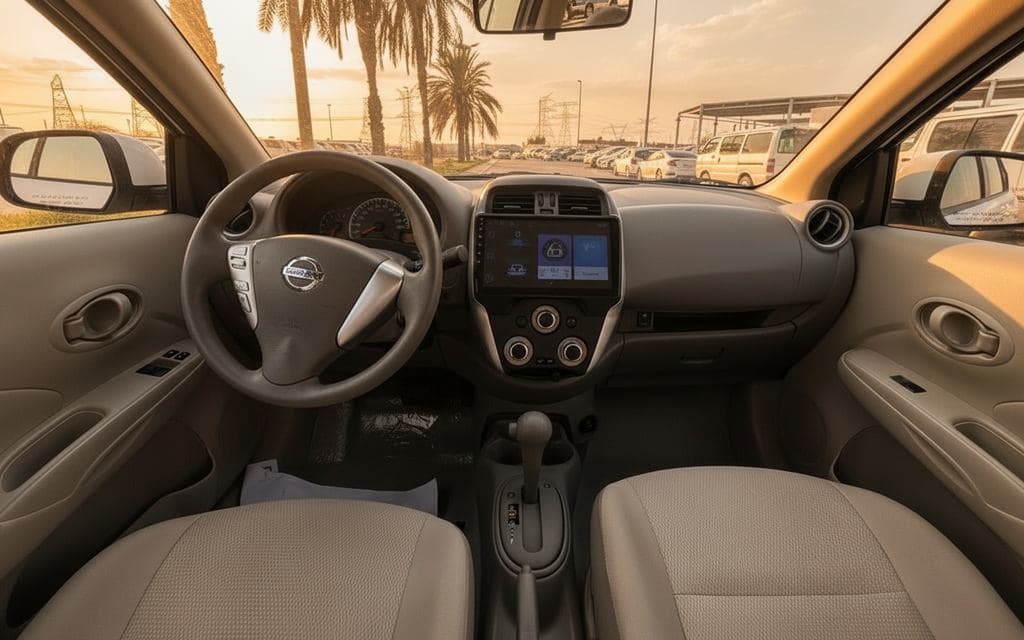 Nissan Sunny 2024 interior view showing trim