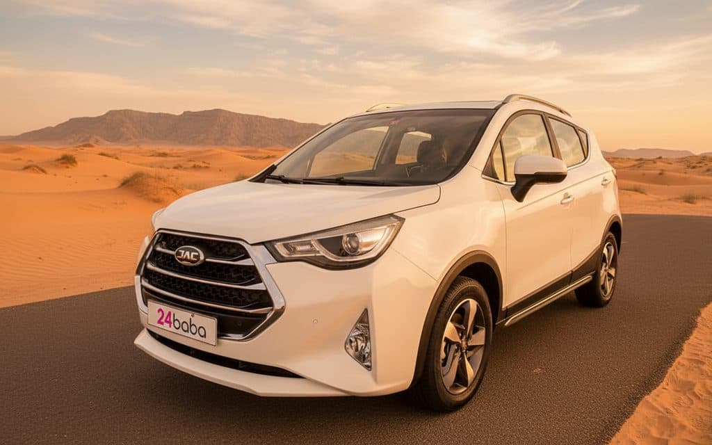 Jac S3 2023 White rental in Dubai