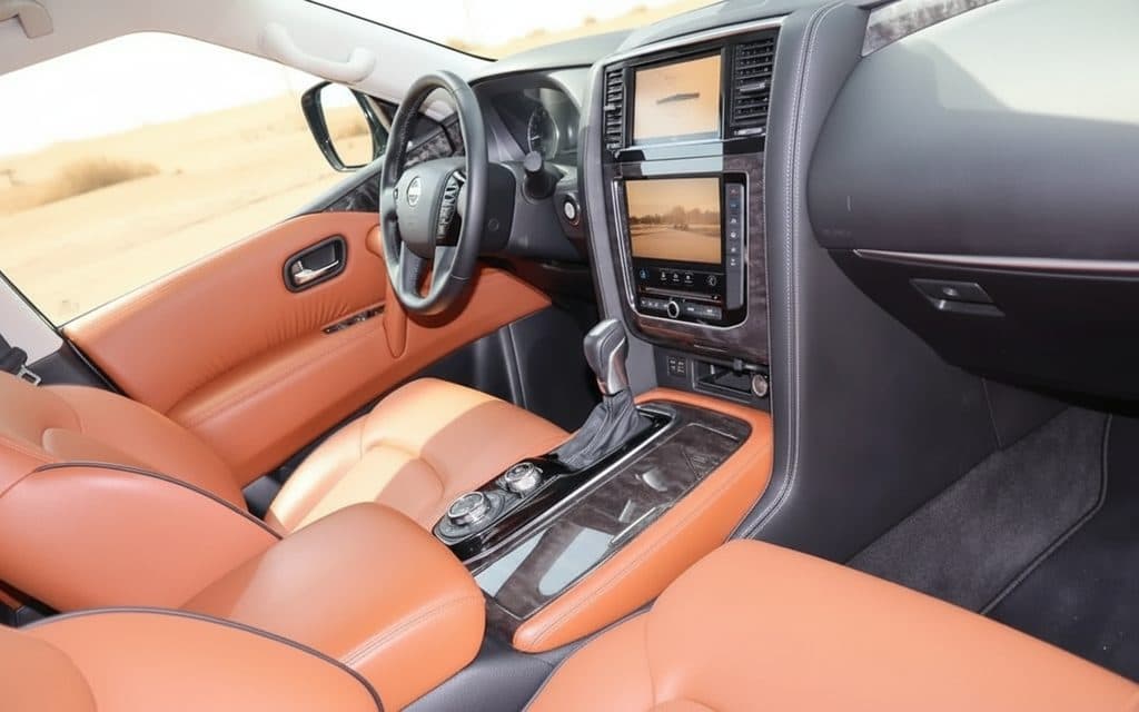 Nissan Patrol 2021 interior view showing trim