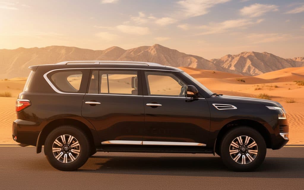 Nissan Patrol 2021 Black side profile