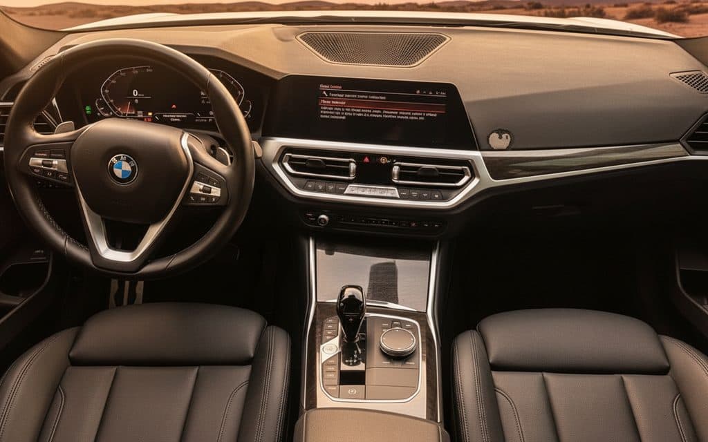 Bmw 330 2020 dashboard and infotainment