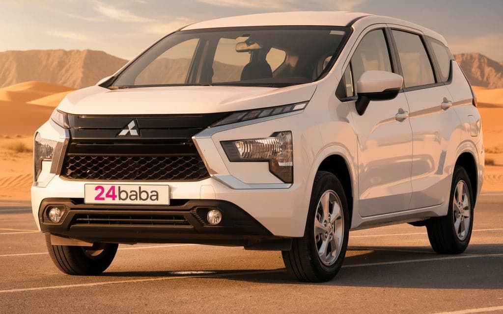 Rent White Mitsubishi Xpander 2024 in Dubai