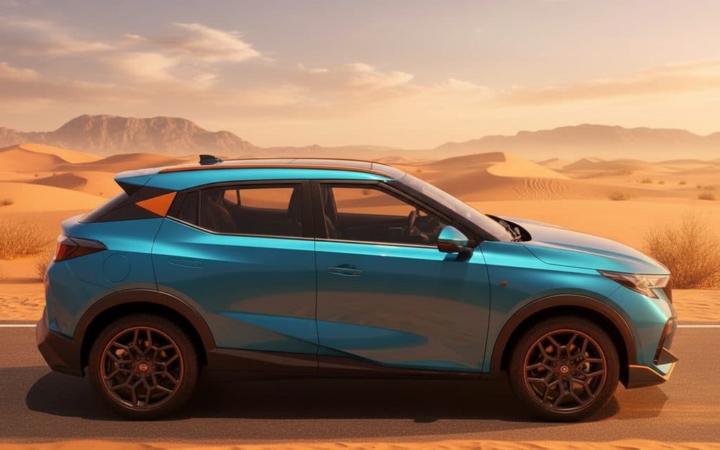 Gac Gs3 2024 Blue side profile