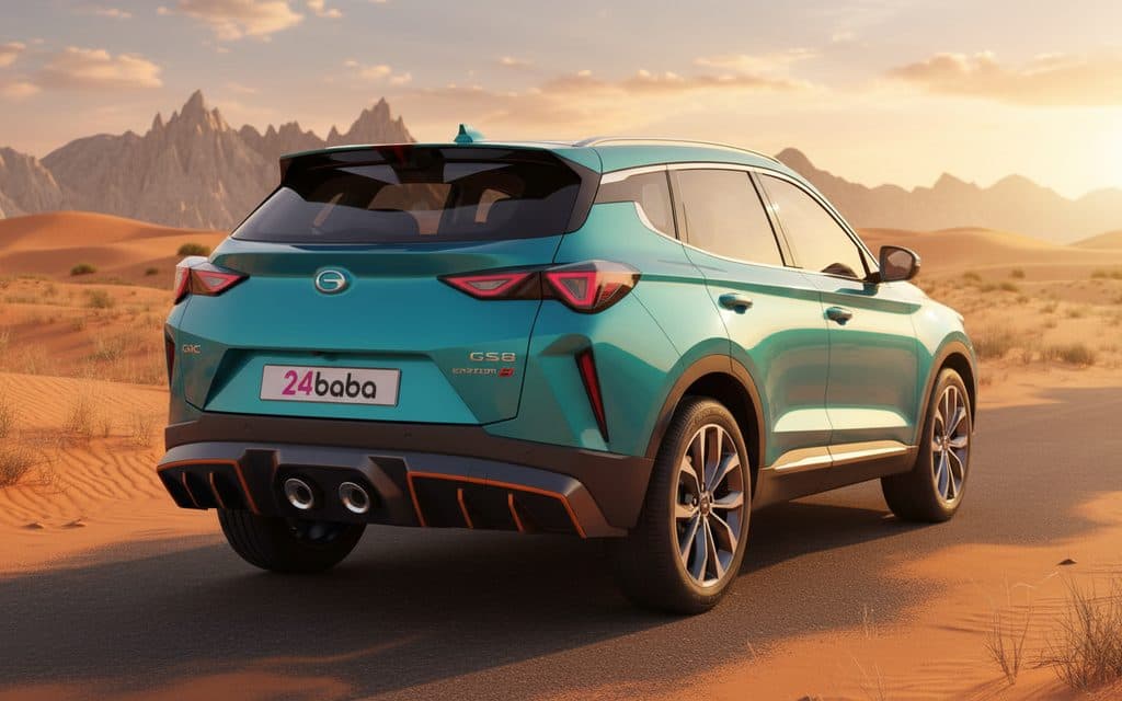 Gac Gs3 2024 Blue rear view showing taillights