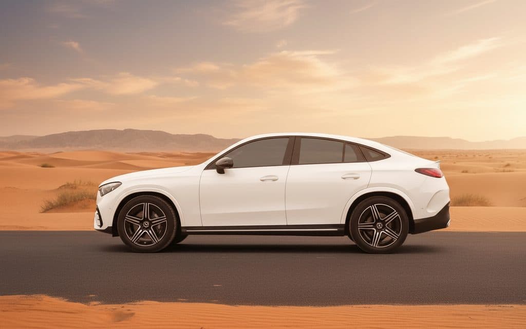 Mercedes Glc200 2024 White side profile