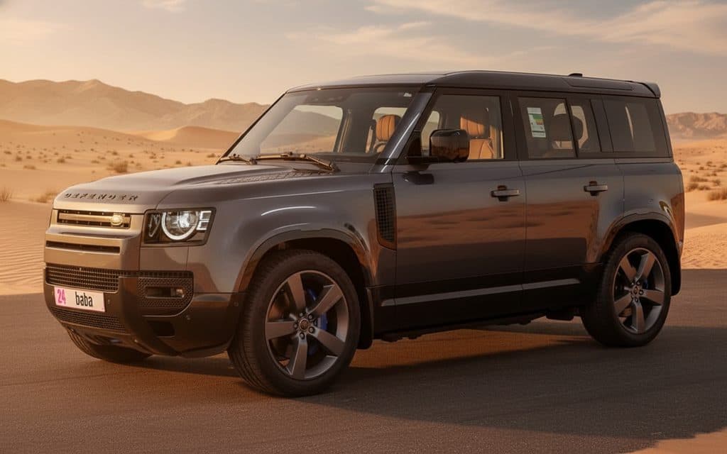 Land Rover Defender 2025 Dark Gray rental in Dubai