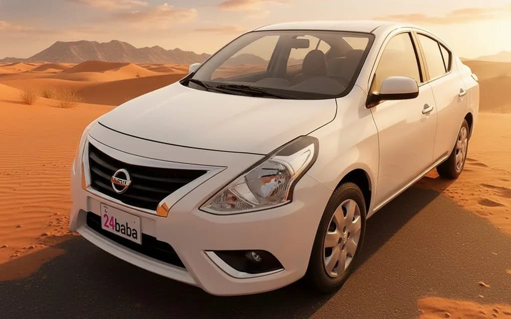 Rent Nissan Sunny 2025 White in Dubai