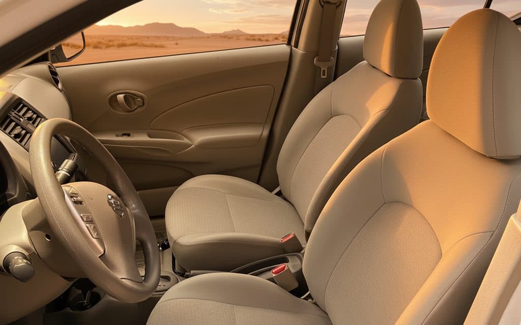 Nissan Sunny 2025 leather seats and cabin