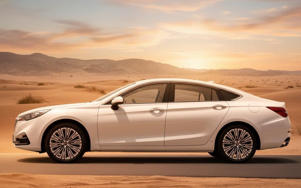 Hongqi H5 2025 White side profile