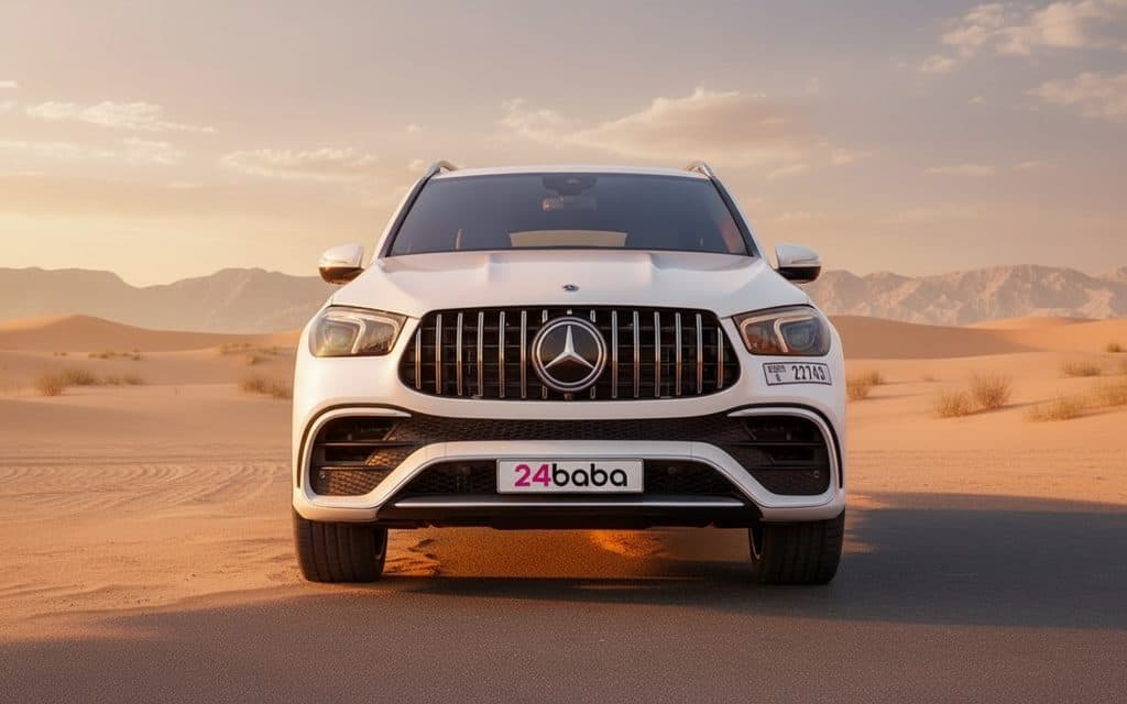 Hire Mercedes Gle350 2021 White in Dubai