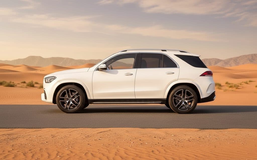 Mercedes Gle350 2021 White side profile