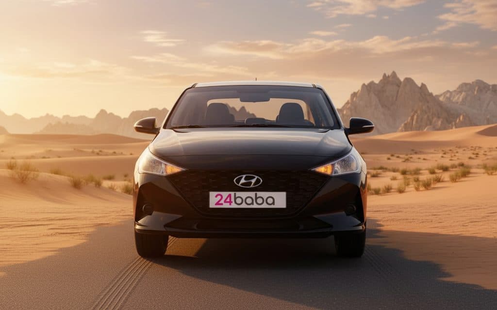 Rent Hyundai Accent 2023 Black in Dubai