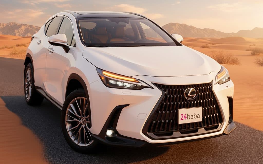 Lexus Nx 2022 White rental in Dubai