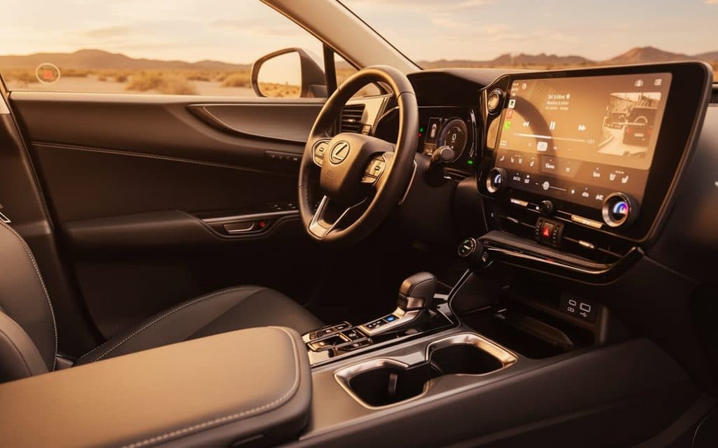 Lexus Nx 2022 dashboard and infotainment