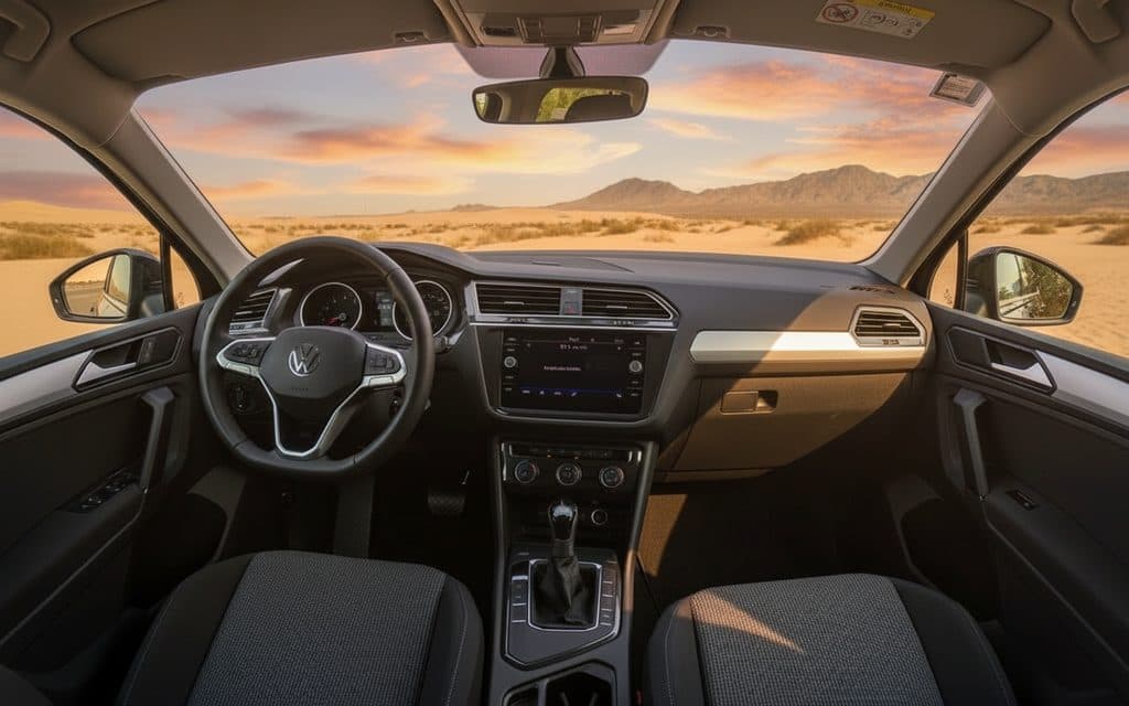 Volkswagen Tiguan 2024 interior view showing trim
