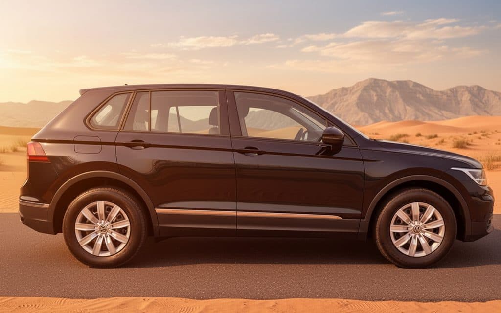 Volkswagen Tiguan 2024 Black side profile