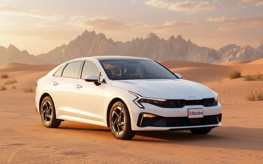 Kia K5 2024 White - rental in Dubai