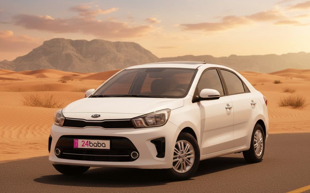 Kia Pegas 2023 White - rental in Dubai