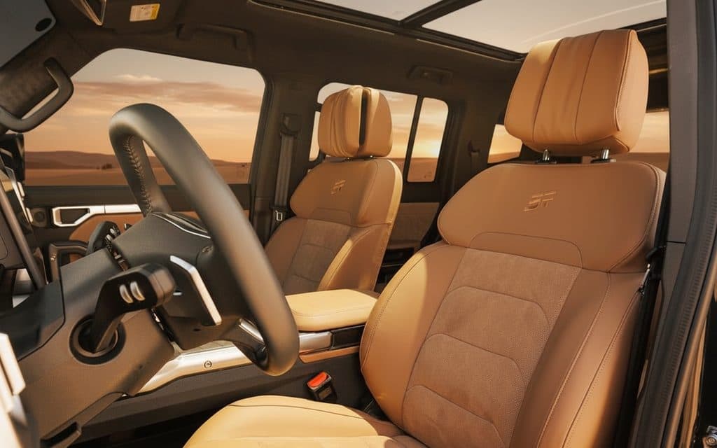 Jetour T2 2024 leather seats and cabin