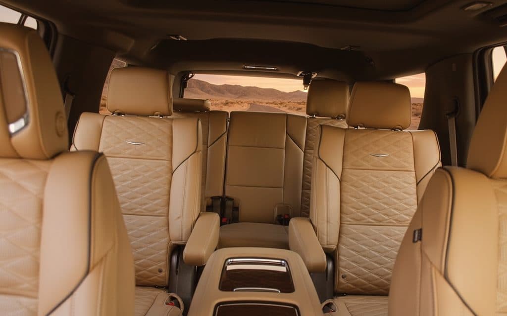 Cadillac Escalade 2023 leather seats and cabin