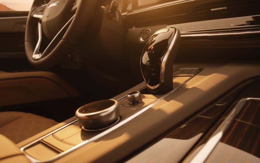 Cadillac Escalade 2023 interior view showing trim