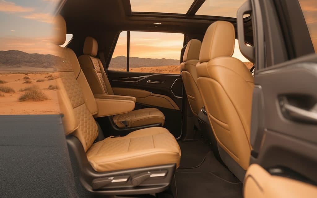Cadillac Escalade 2023 leather seats and cabin