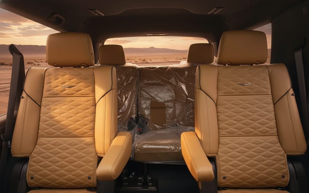 Cadillac Escalade 2023 leather seats and cabin