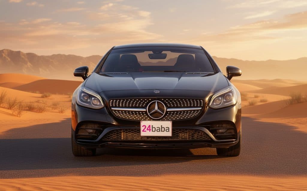 Mercedes Slc 2025 Black rental in Dubai