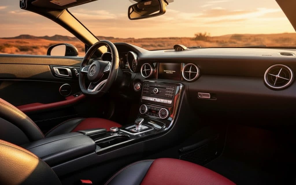 Mercedes Slc 2025 dashboard and infotainment