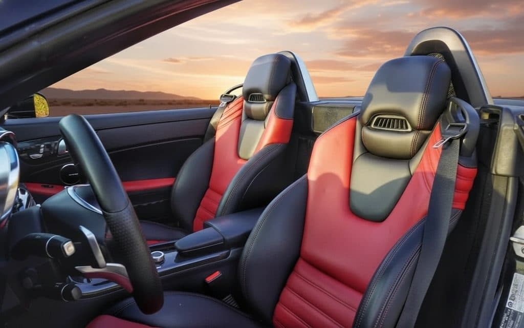 Mercedes Slc 2025 leather seats and cabin