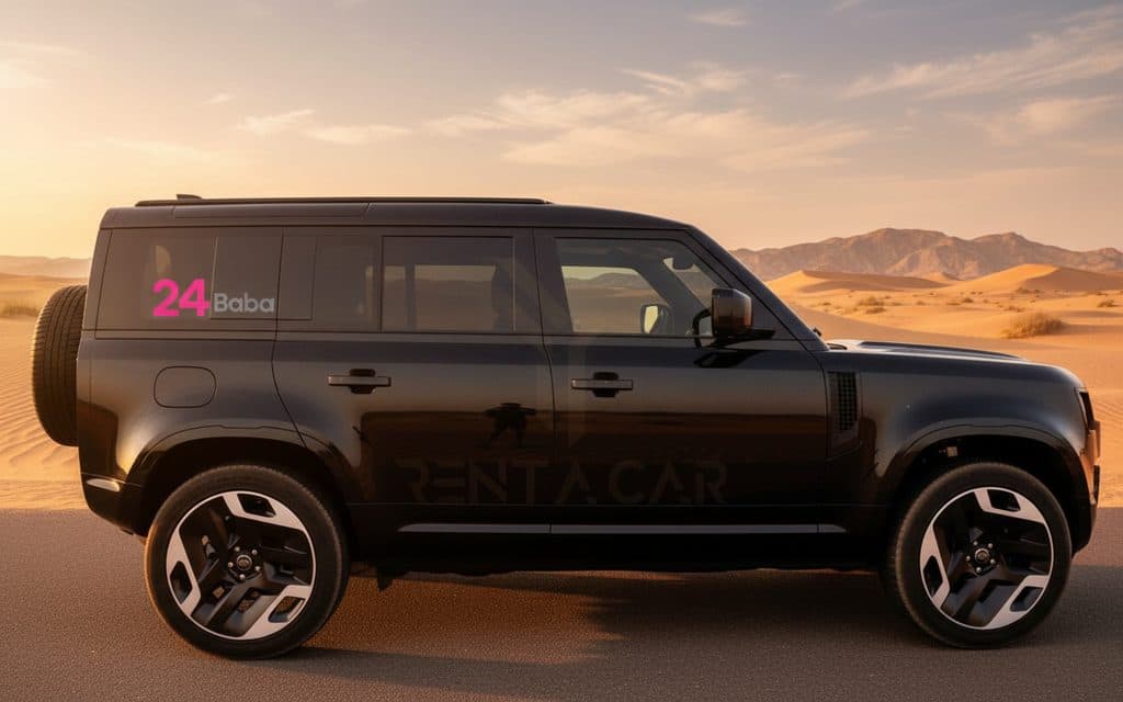 LandRover Defender 2023 Black side profile