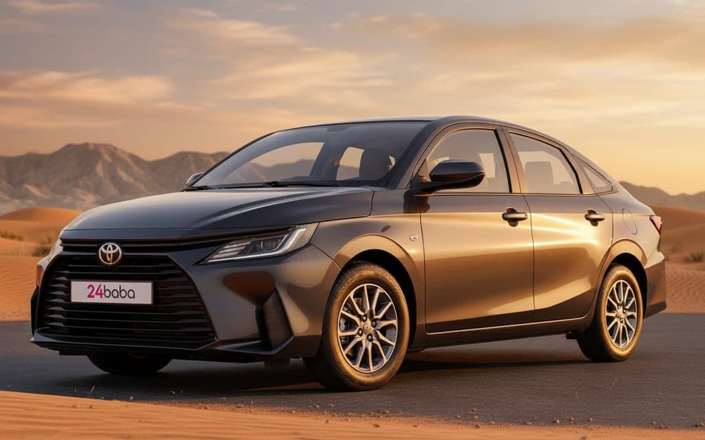 Rent Toyota Yaris 2025 Grey in Dubai
