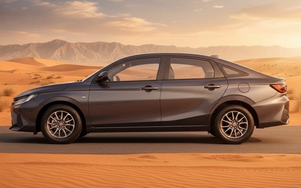 Toyota Yaris 2025 Grey side profile