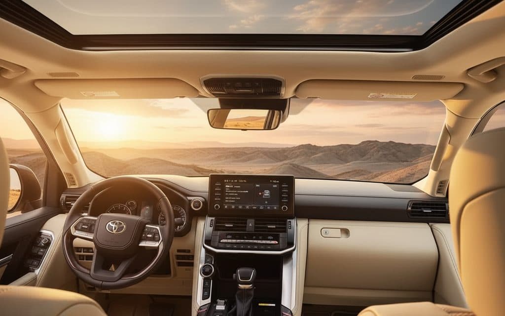 Toyota Land Cruiser 2022 dashboard and infotainment
