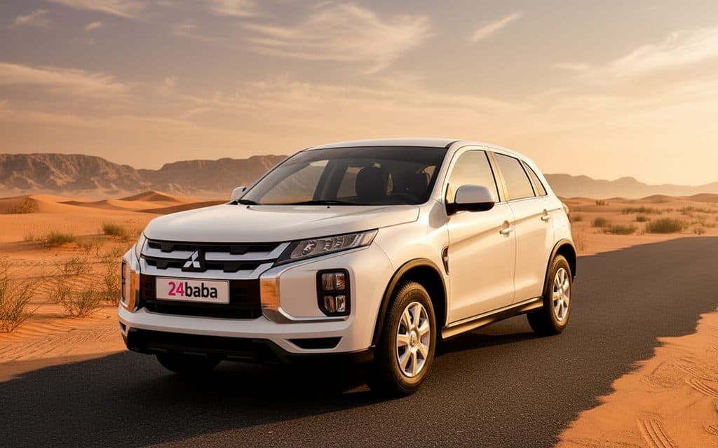 Mitsubishi Asx 2022 White - rental in Dubai