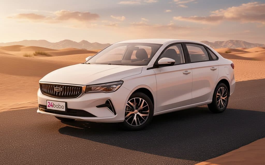 Rent White Geely Emgrand 2025 in Dubai