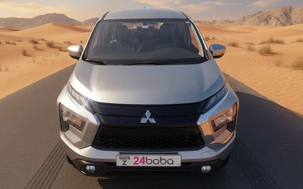 Mitsubishi Xpander 2025 Silver front view with headlights