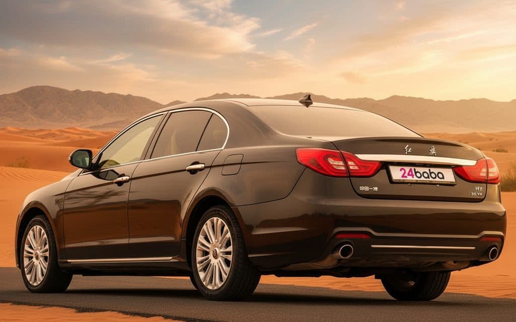 Hongqi H7 2025 Black rear view showing taillights