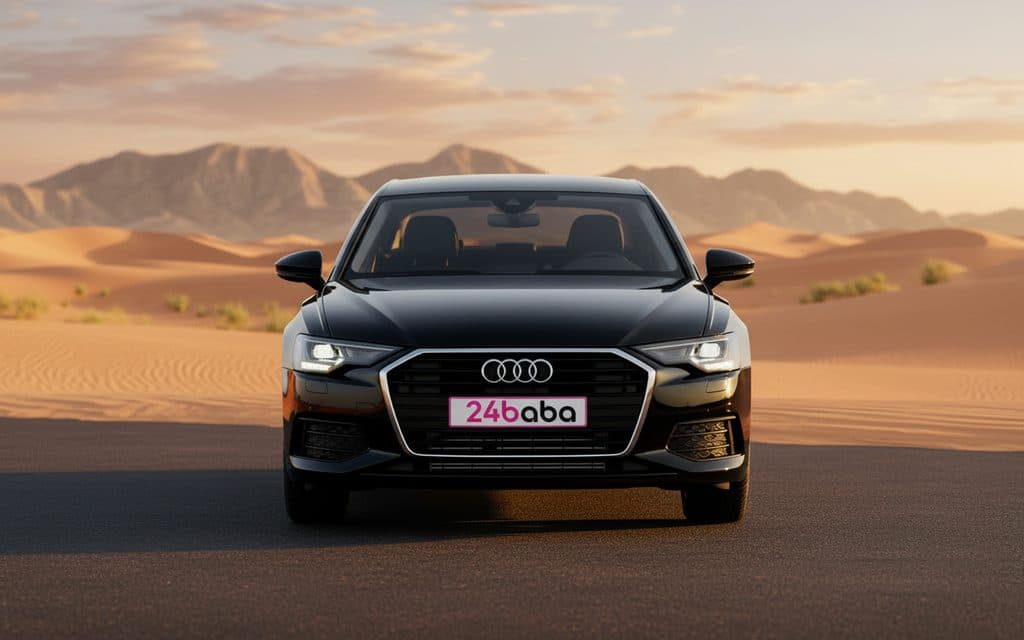 Rent Audi A6 2023 Black in Dubai