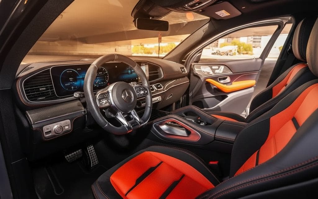 Mercedes Gle53 2022 dashboard and infotainment